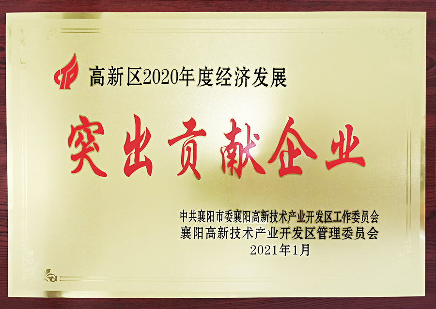 2020年高新区突出贡献企业